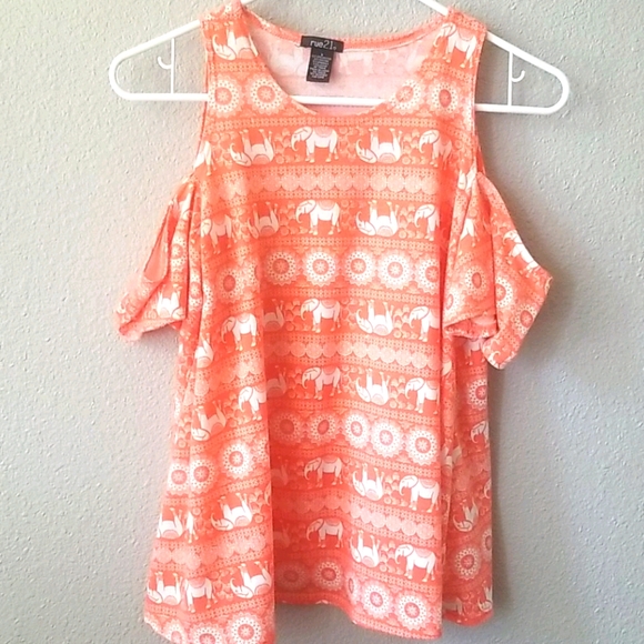 Rue21 Tops - 3 for $15 Cold Shoulder Tribal Elephant T…